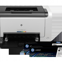 惠普HP LaserJet Pro CP1025 彩色激光打印机+惠普HP 126A 黑色激光打印硒鼓*2